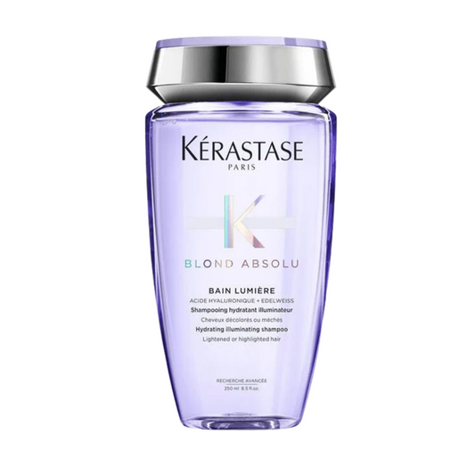Kérastase Blond Absolu Bain Lumière Shampoo deeply washes lightened and blonde hair while radiantly hydrating and brightening it.
