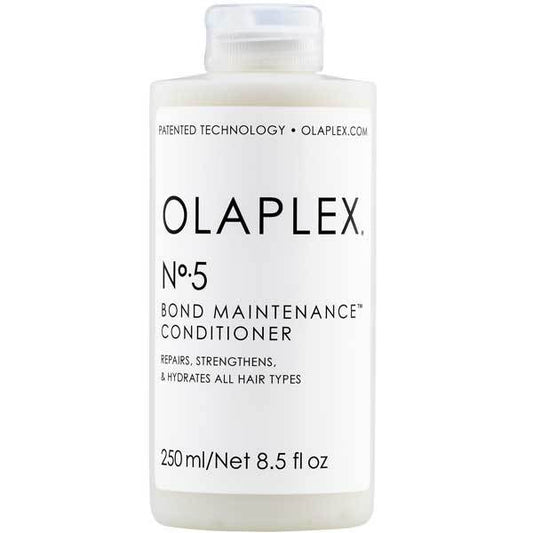 OLAPLEX conditioner 8.5 oz - A highly-moisturizing and reparative conditioner for all hair types that leaves hair easier to manage, shinier and healthier with each use. Protects and repairs damaged hair, split ends, and frizz by re-linking broken bonds. It is color-safe and will strengthen and leave your hair stronger than ever. PH Balance: 4.0-5.0