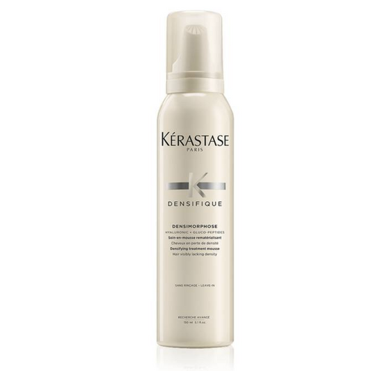 Kerastase Densifique Densimorphose Thickening Treatment Mousse-  Advanced treatment mousse for instant density without weight A natural mineral that helps hair attract and retain moisture, capable of holding 1000x’s its own weight in water It is recommended for casual use